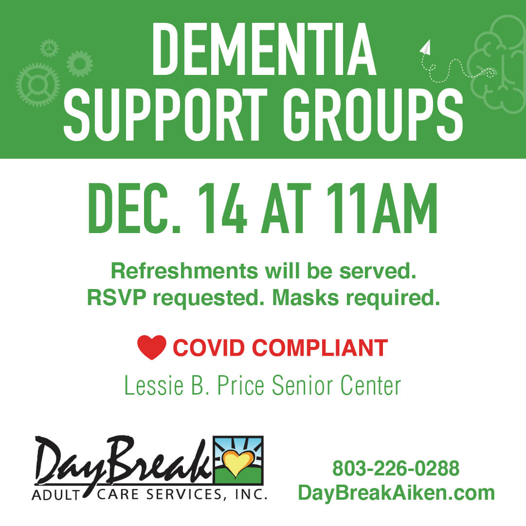 Daybreak Aiken -Dementia Support Groups - December