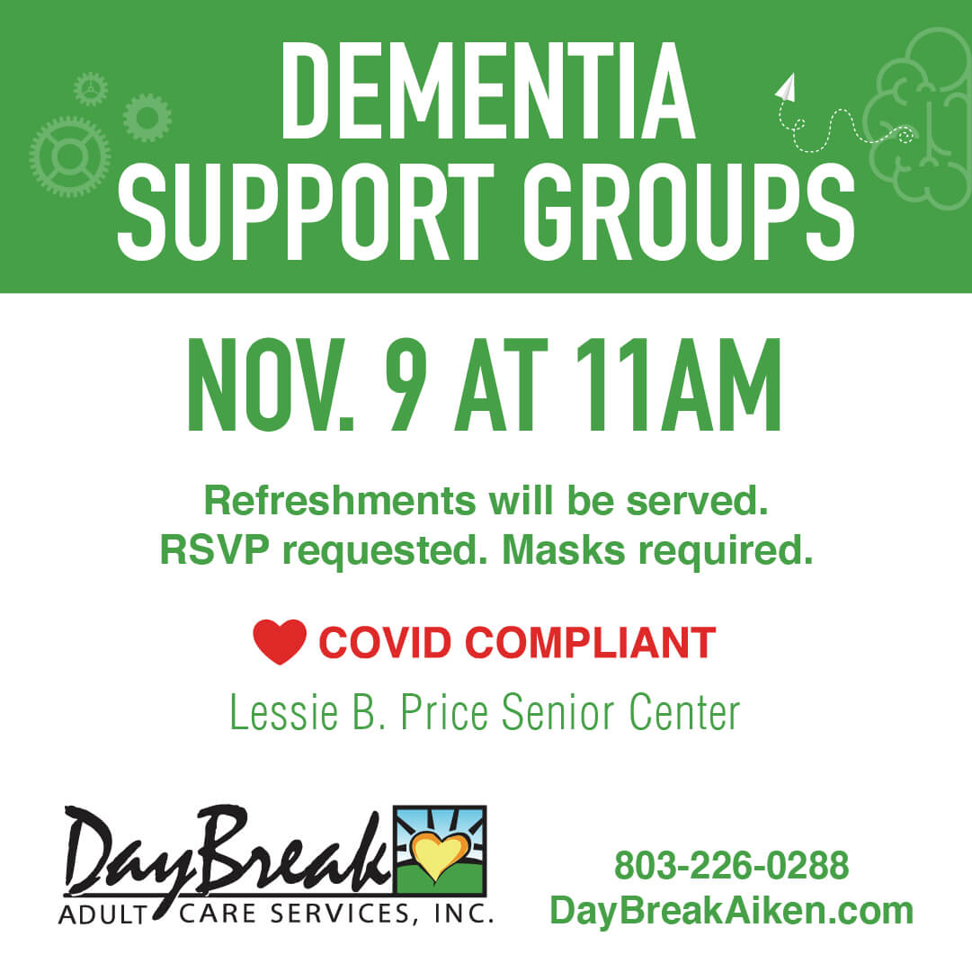 Daybreak Aiken -Dementia Support Groups - November